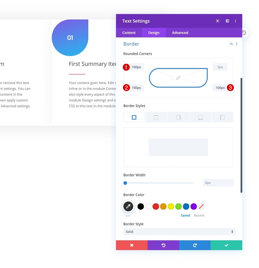 Zusammenfassungsfeld