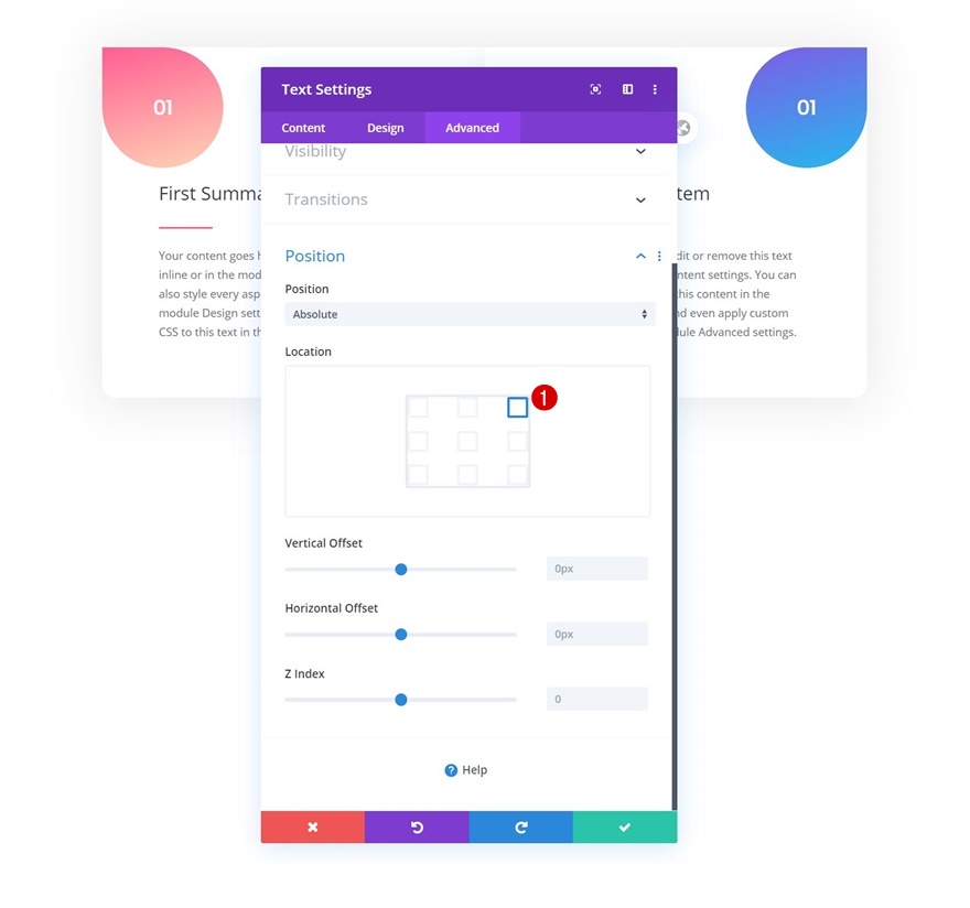 Zusammenfassungsfeld