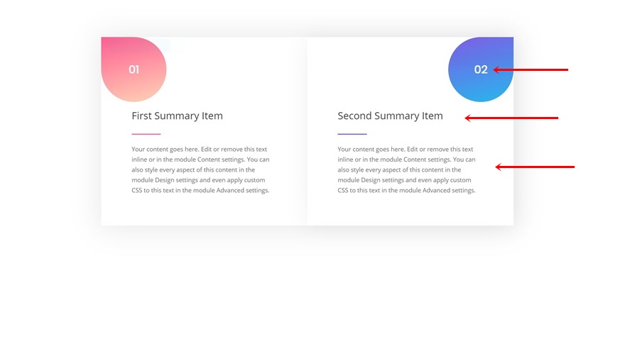 Zusammenfassungsfeld