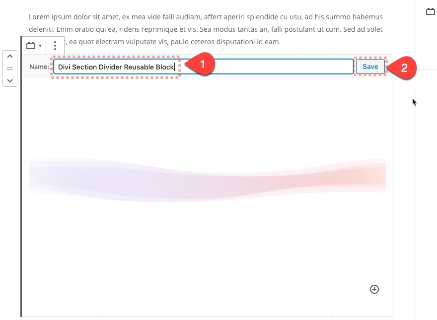 многоразовый блок макета divi