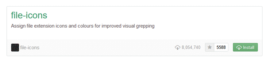 ファイルアイコンatomパッケージ