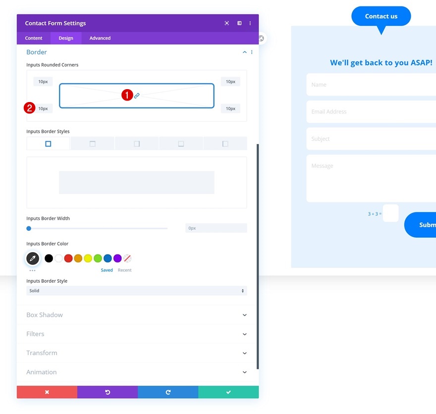 modulo di contatto a discesa