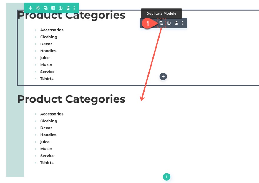 Divi html หน้าแผนผังเว็บไซต์