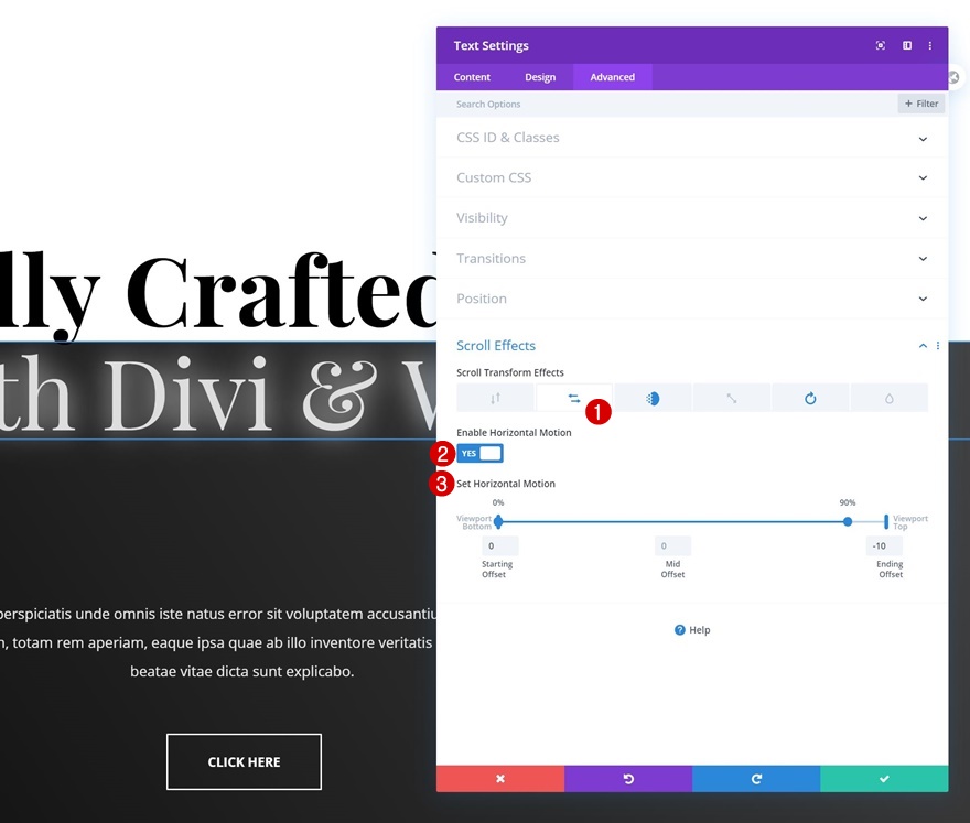 เอฟเฟกต์การเคลื่อนไหวแบบเลื่อน