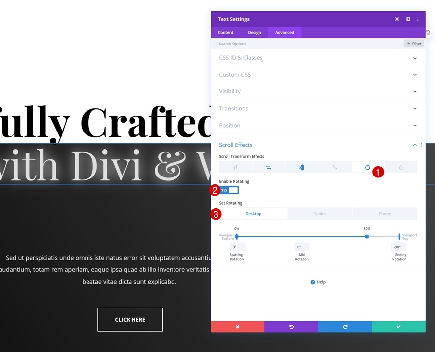 เอฟเฟกต์การเคลื่อนไหวแบบเลื่อน