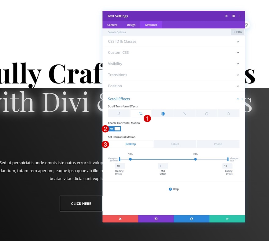 เอฟเฟกต์การเคลื่อนไหวแบบเลื่อน