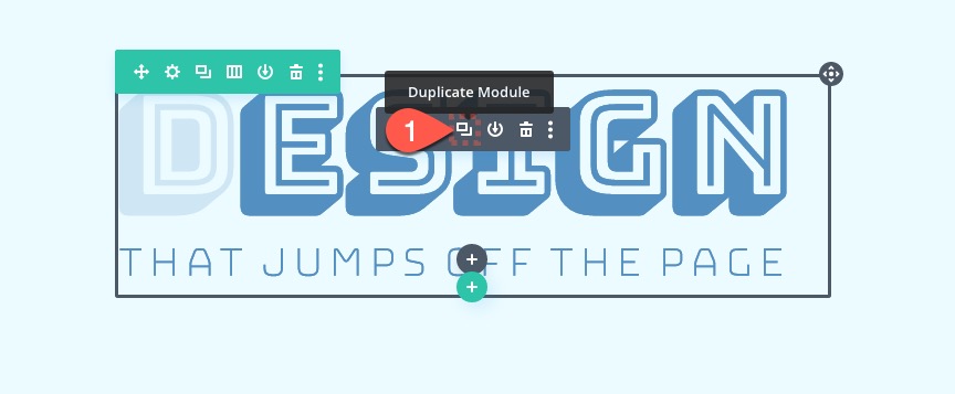 empiler et animer du texte lors du défilement dans Divi