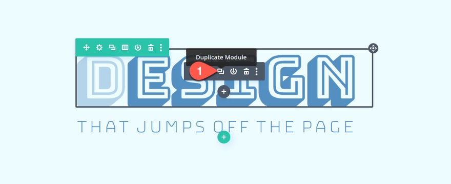 empiler et animer du texte lors du défilement dans Divi