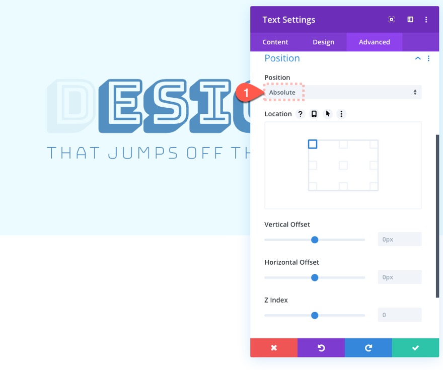 empiler et animer du texte lors du défilement dans Divi