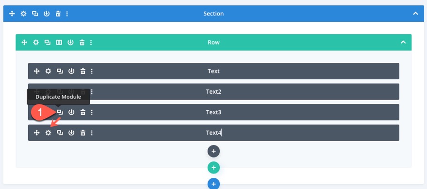empiler et animer du texte lors du défilement dans Divi