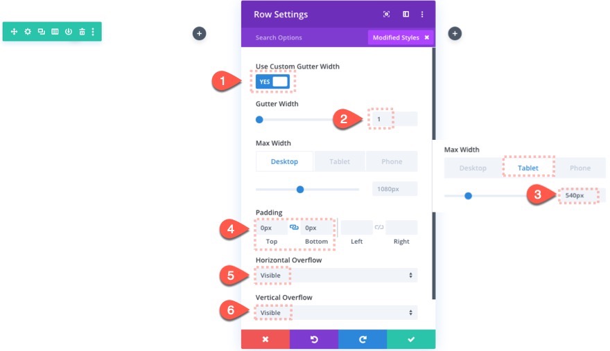 transizione dell'immagine staccata