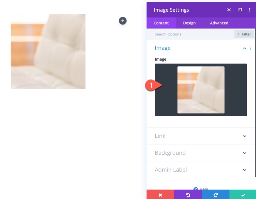 transizione dell'immagine staccata