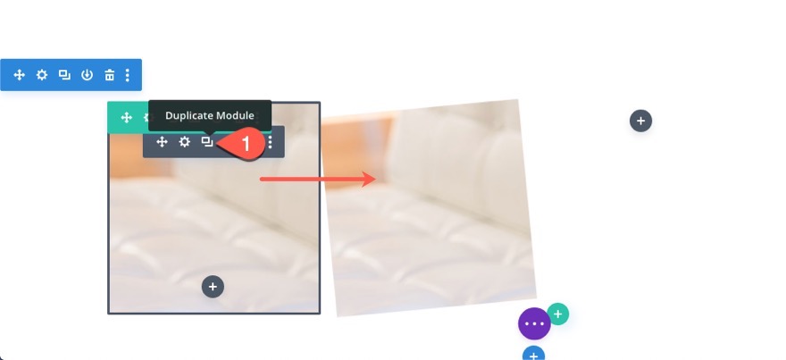 transizione dell'immagine staccata