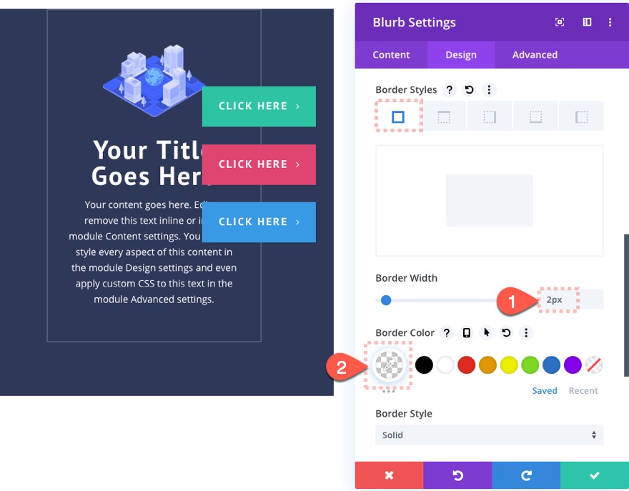 bölme düğmesi düzenleri