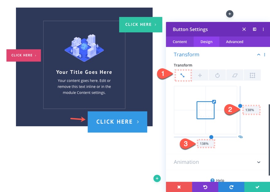 bölme düğmesi düzenleri