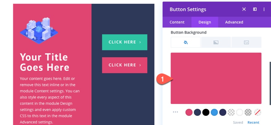 bölme düğmesi düzenleri