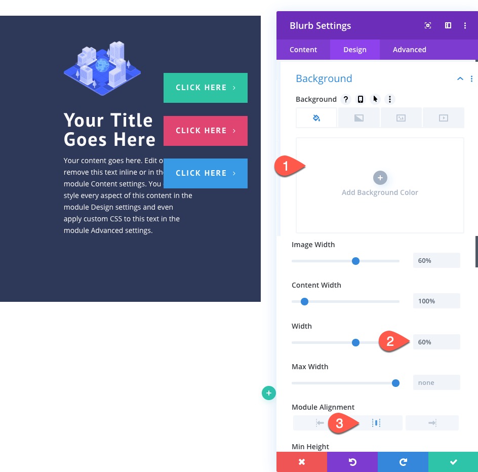 bölme düğmesi düzenleri