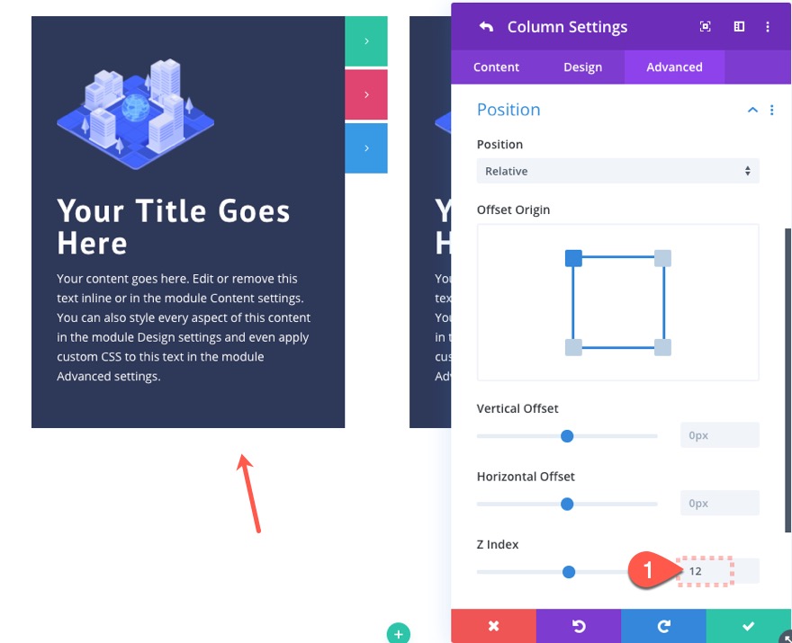 bölme düğmesi düzenleri