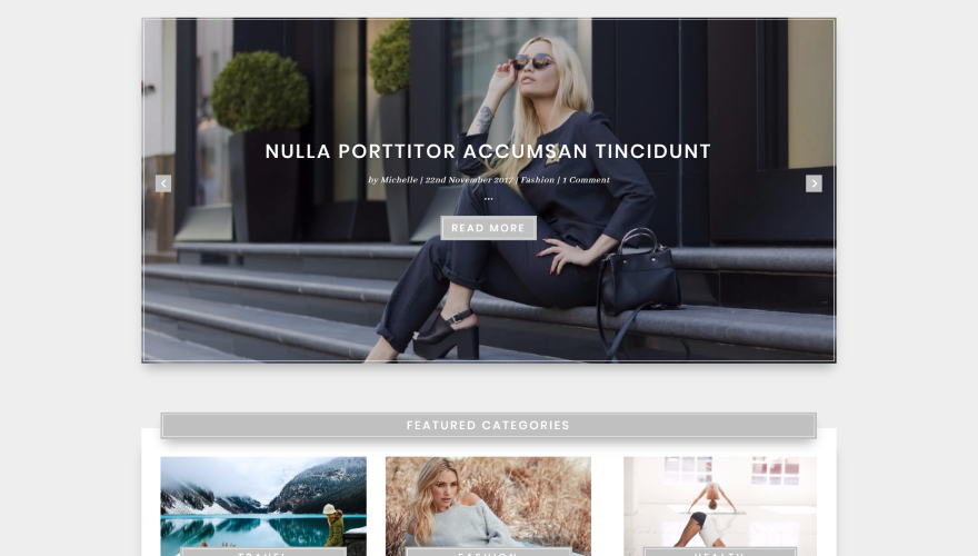 エレガントなブログページ