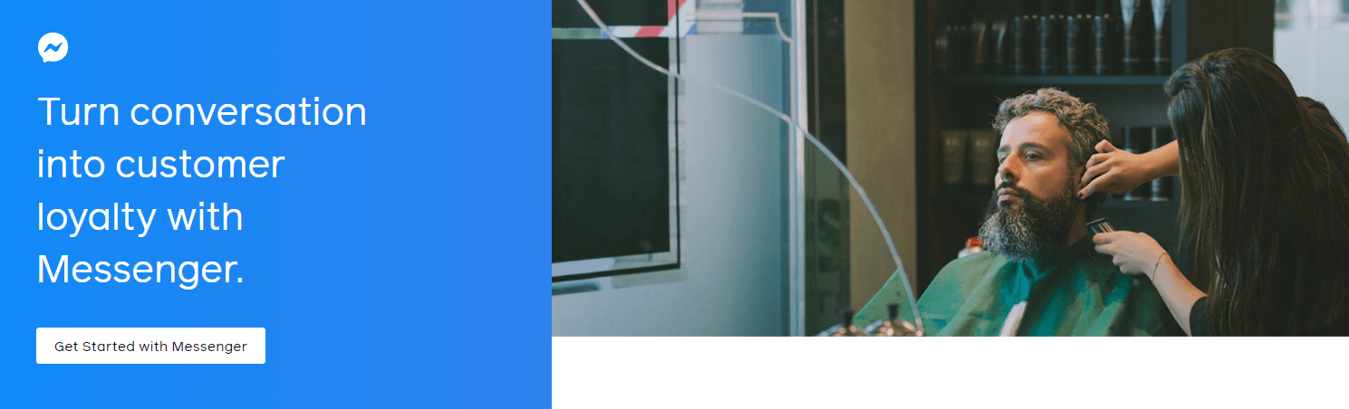 Facebook-Messenger für Unternehmen.