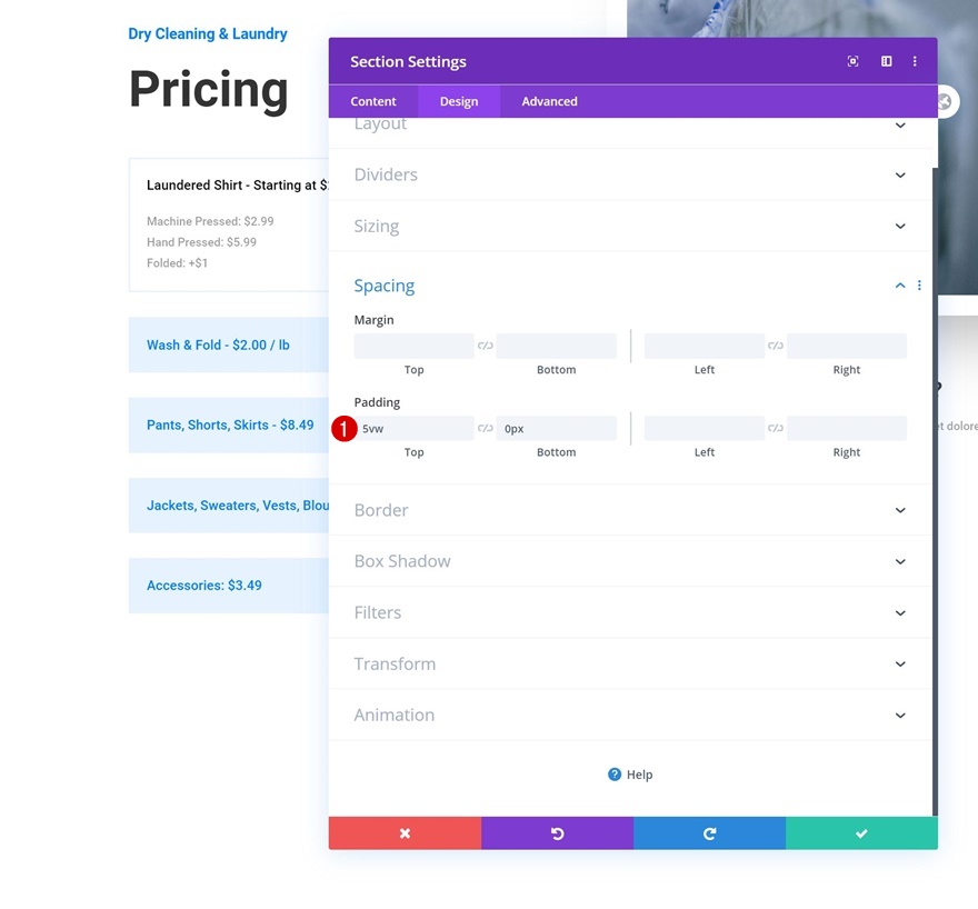 animazione della busta