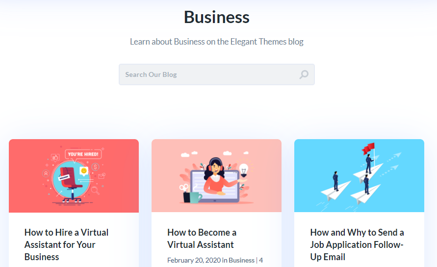 Algunos artículos comerciales recientes.