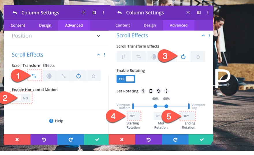스크롤에 애니메이션 시차 배경 이미지