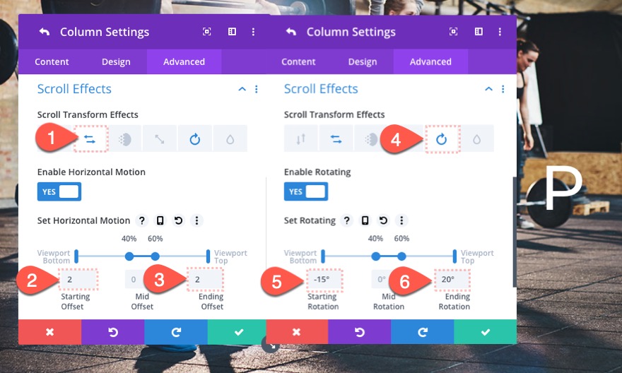 스크롤에 애니메이션 시차 배경 이미지