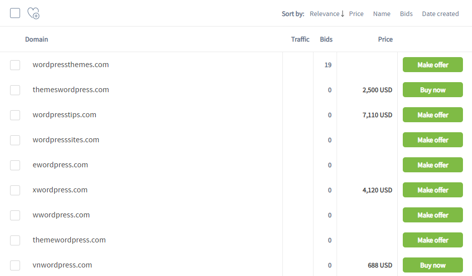 Suchen Sie mit Sedo nach zum Verkauf stehenden Domains.
