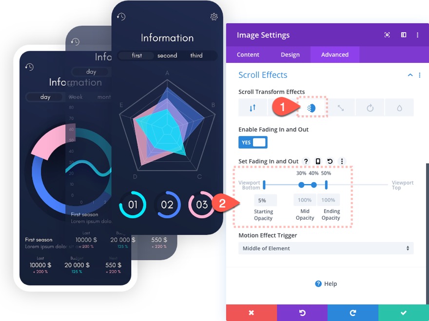拡大レイヤースクロール効果