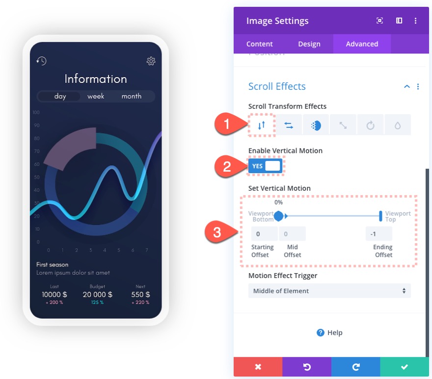 拡大レイヤースクロール効果