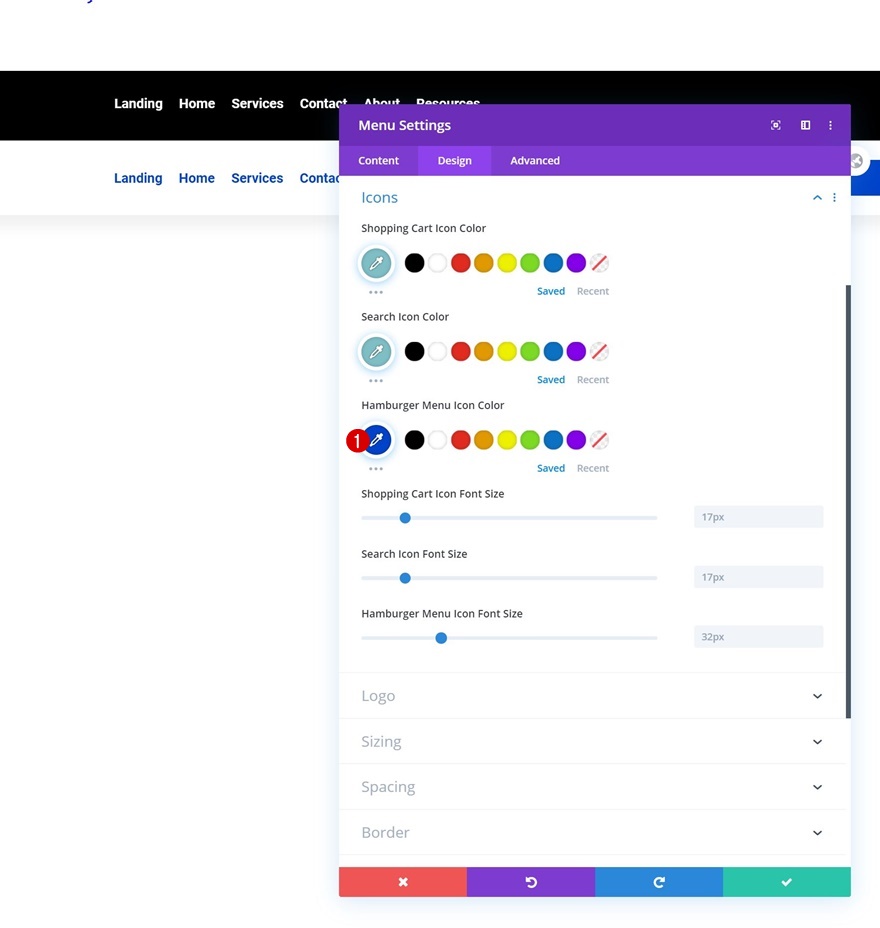 intercambiar encabezado divi