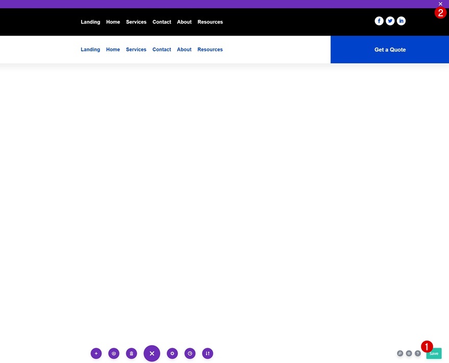 intercambiar encabezado divi