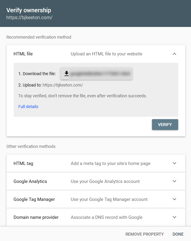 Google検索コンソール