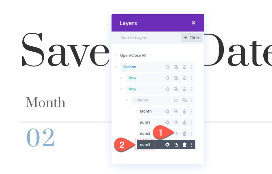 diviスクロールアニメーション番号カウンター