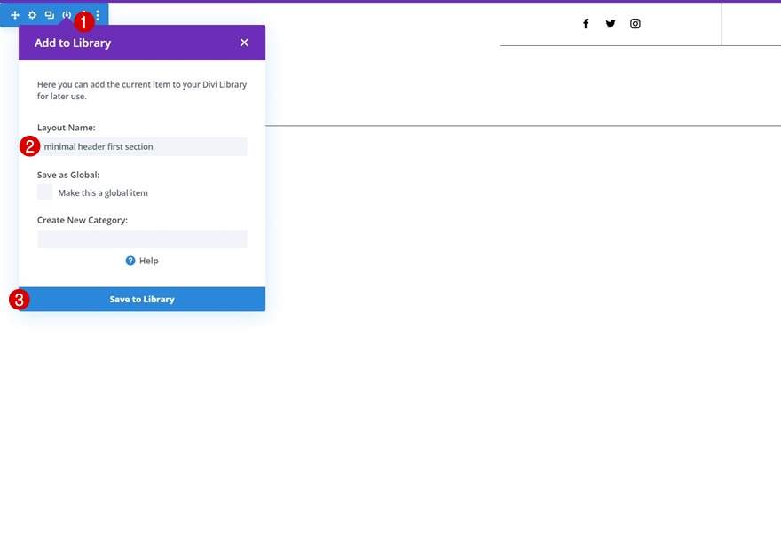 最小限のヘッダーフッターコンボ