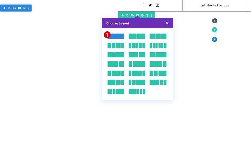 最小限のヘッダーフッターコンボ