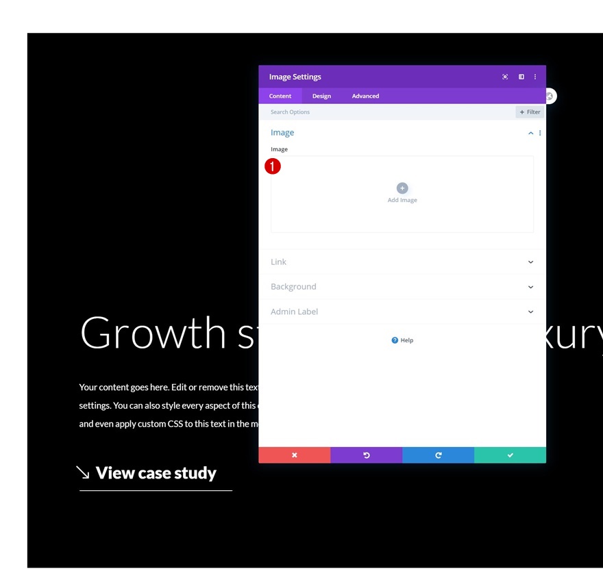 modules d'image en position absolue