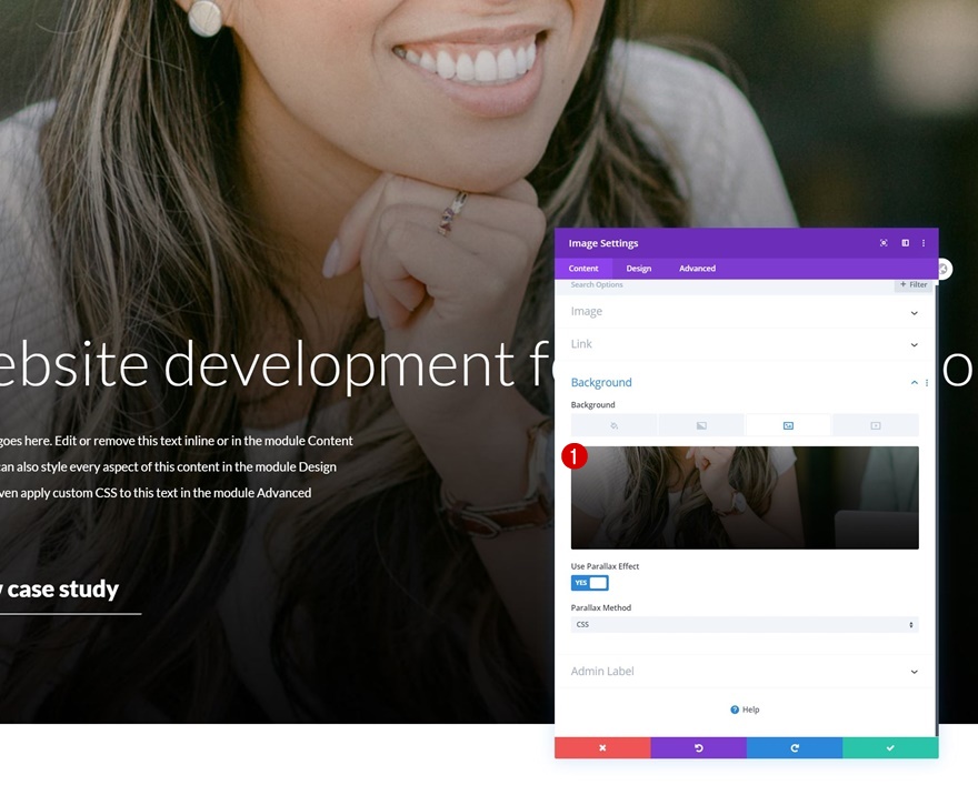 modules d'image en position absolue