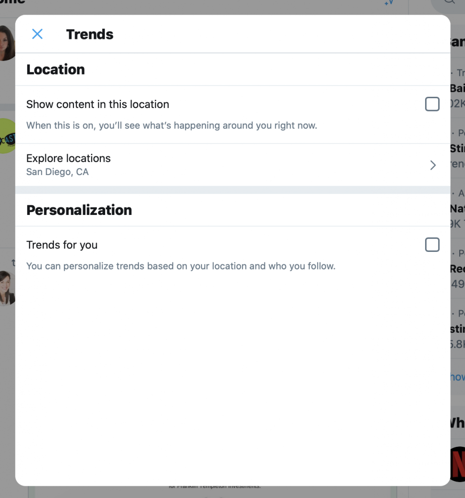 hashtag di tendenza su Twitter