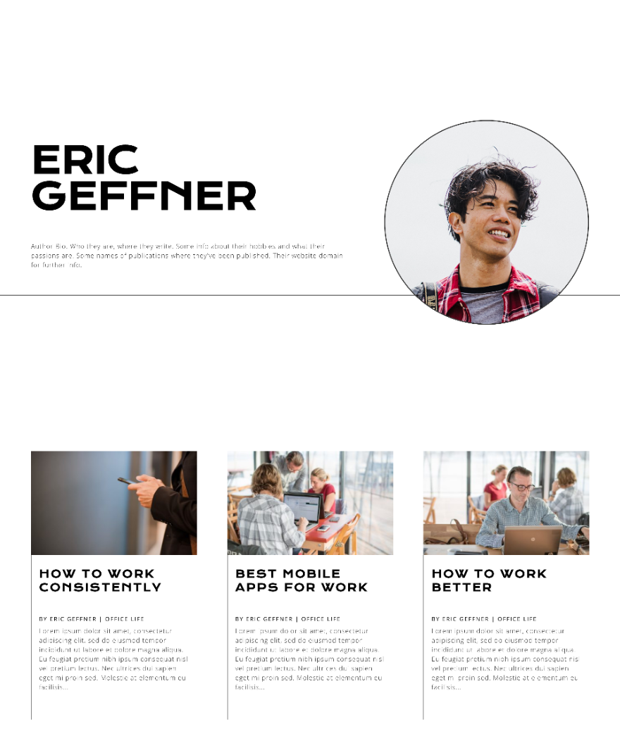 著者ページテンプレート