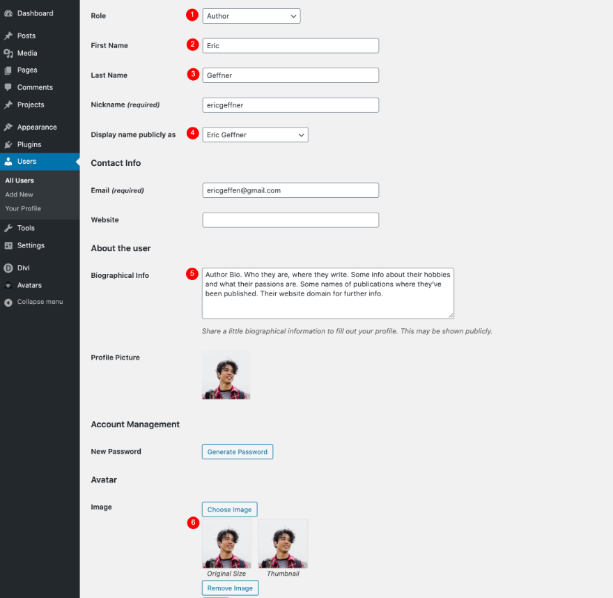 著者ページテンプレート