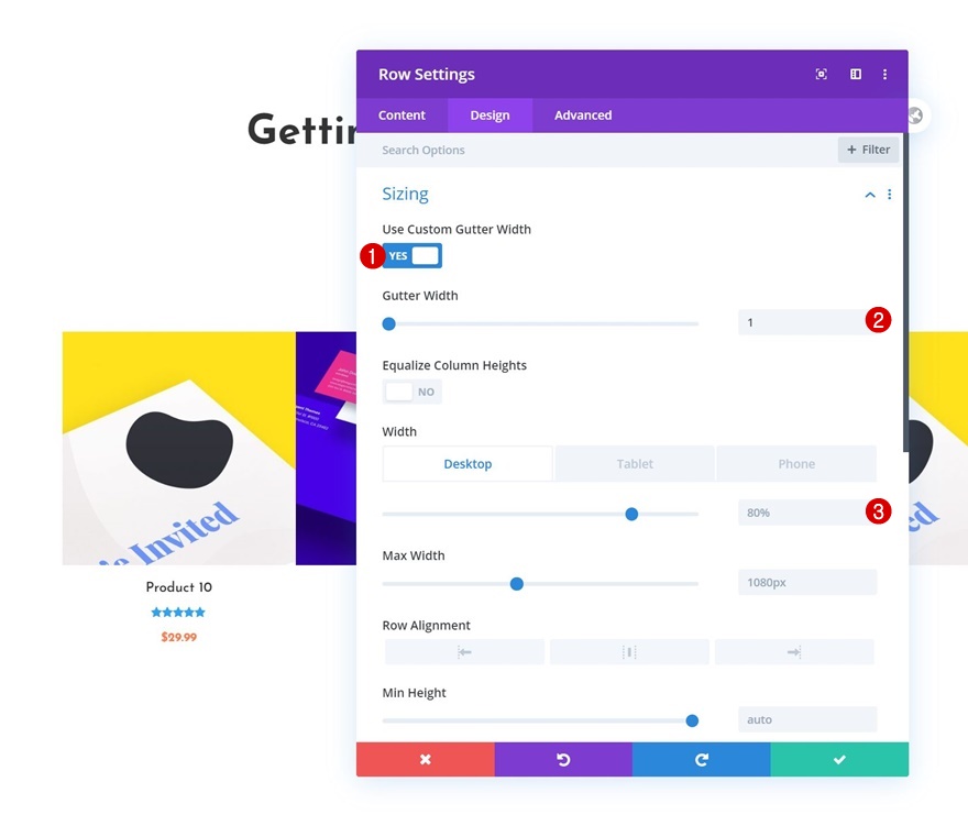 carduri de glisare a produsului