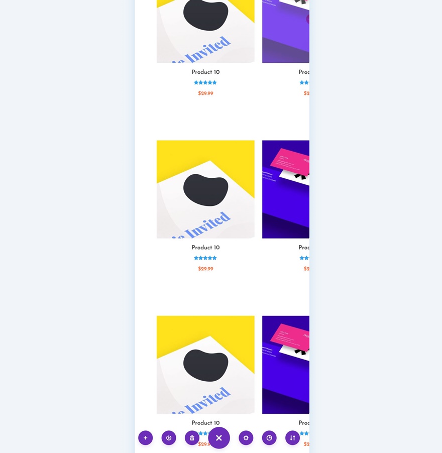 carduri de glisare a produsului