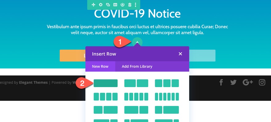 caseta de notificare divi