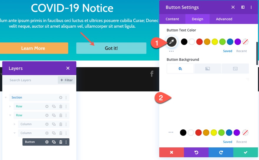caseta de notificare divi