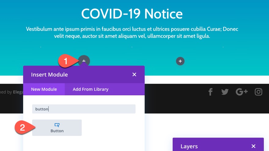 caseta de notificare divi