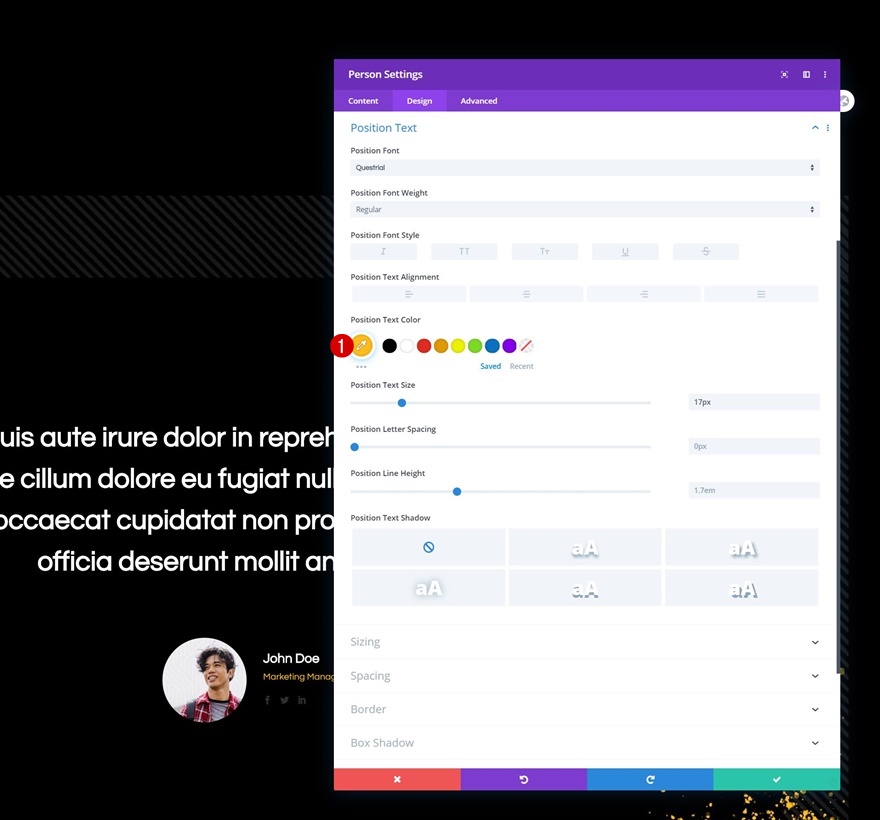 mărturie de mișcare