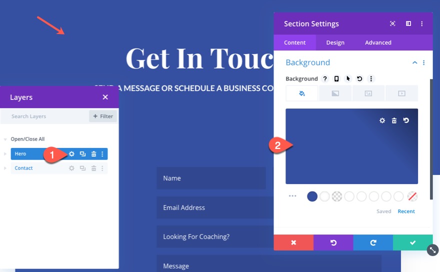 フルスクリーンお問い合わせフォーム