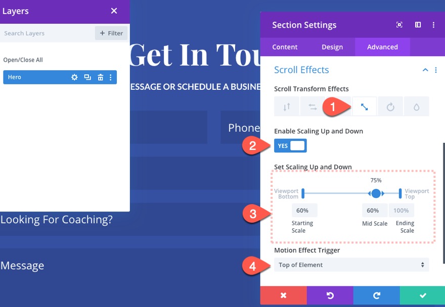 フルスクリーンお問い合わせフォーム